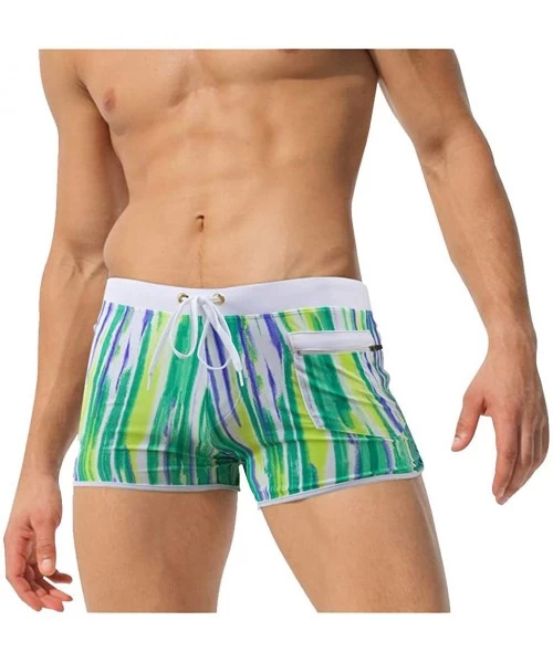 Briefs Men's Sexy Trunks Fashion Beach Swimming Shorts Boxer Swimming Briefs Swim Trunks Swimwear Shorts Underwear - B-green ...