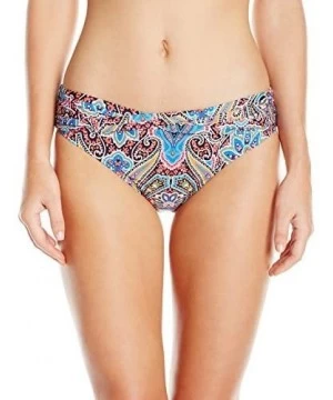 Bottoms Women's Vibrant Paisley Twist Band Bikini Bottom - Multi - CI12MOYXUFN