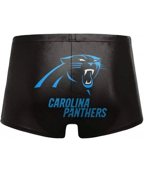 Briefs Men's New York Je-ts Swimwear Trunks Square Leg Boxer Brief Swimsuit Swim Underwear - Carolina Panthers - C8194R8YRRD