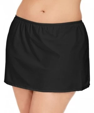 Bottoms Womens Plus Skirt Fold Over Swim Bottom Separates Black 24W - CR12O8A3YE5