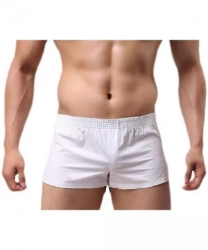 Board Shorts Men's Swim Shorts Beach Bathing Beach Trunks Boardshorts - White - CN18T2OQ7H2