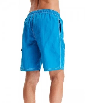 Board Shorts Men's Quick Dry Board Shorts Swim Trunks - Blue - CK18NHU3DYD