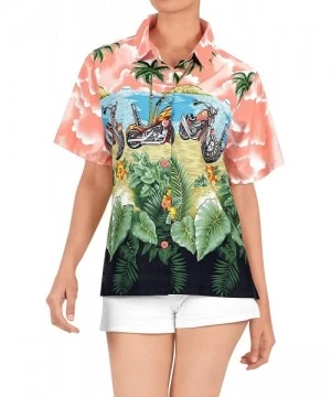 Cover-Ups Men's Designer Fashion Short Sleeve Hawaiian Shirt - Spooky Red_w975 - CF12MXLJI7C