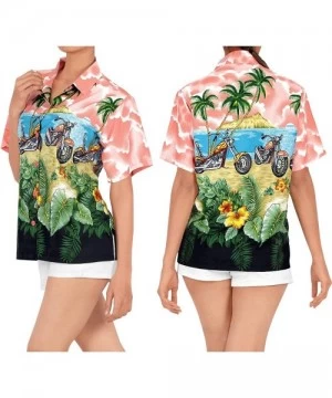 Cover-Ups Men's Designer Fashion Short Sleeve Hawaiian Shirt - Spooky Red_w975 - CF12MXLJI7C