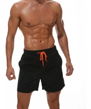 Board Shorts Swimwear Swim Shorts Trunks Beach Board Shorts Swimming Pants Swimsuits - Black - CR18U53CULT