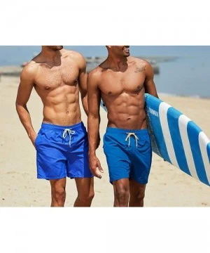 Board Shorts Swimwear Swim Shorts Trunks Beach Board Shorts Swimming Pants Swimsuits - Black - CR18U53CULT