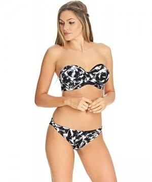 Bottoms Women's Palm Haze Bikini Brief Swim Bottom AS4025 - Monochrome - CE183O4U7CW