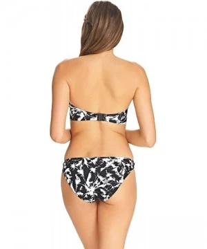 Bottoms Women's Palm Haze Bikini Brief Swim Bottom AS4025 - Monochrome - CE183O4U7CW