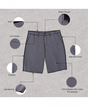 Board Shorts Mens Hybrid Quick Dry Board Shorts/Walk Short Size 30-44 - Solid Charcoal - CE17YG0Y309