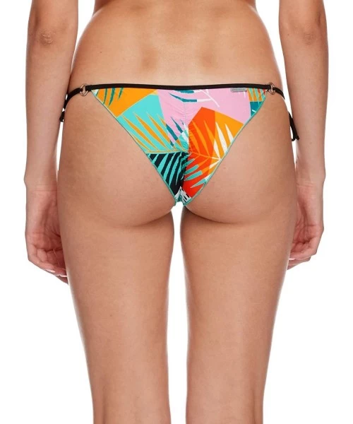 Bottoms Women's Brasilia Tie Side Cheeky Bikini Bottom Swimsuit - Five Print - CV18HW68QOE