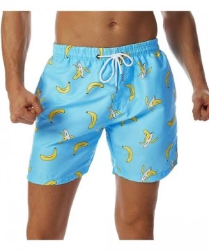 Trunks Men's Swim Trunks Quick Dry Shorts with Pockets - B_banana - C81972XQCHZ