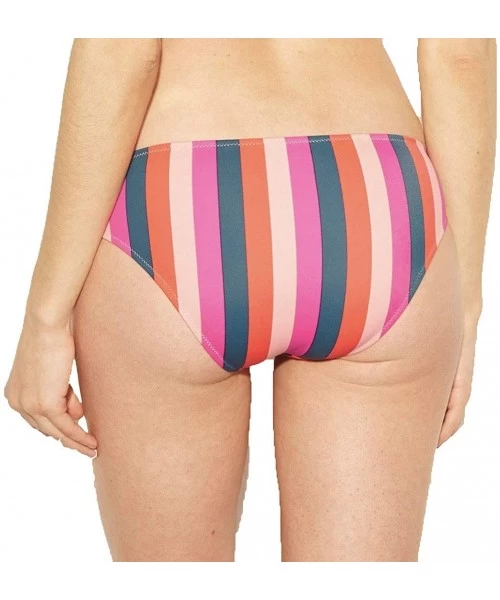 Tankinis Women's Hipster Bikini Bottom - Pink Stripe - C41950OOYIE