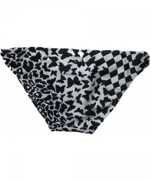 Bottoms Eye-catching Womens Black and White Side-Tie Hipster Swim Bottom X-Large Black & White - CV11FINYHZZ