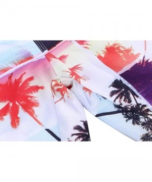 Board Shorts Men's Quick Dry Mid-Waisted Coconut Print Hawaiian Style Beach Shorts Swim Trunks - Type1-white2 - CY18R47E4Q9