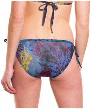 Tankinis Amalfi Blue Tan Through Tie Side Bikini Tanga Swimwear - CV12ENCSZ7H