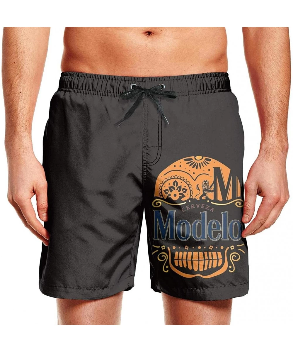 Board Shorts Quick-Dry Mens Swim Trunks Swim Beach Board Shorts - Cerveza Modelo Wallpaper - CM196GYCQEA