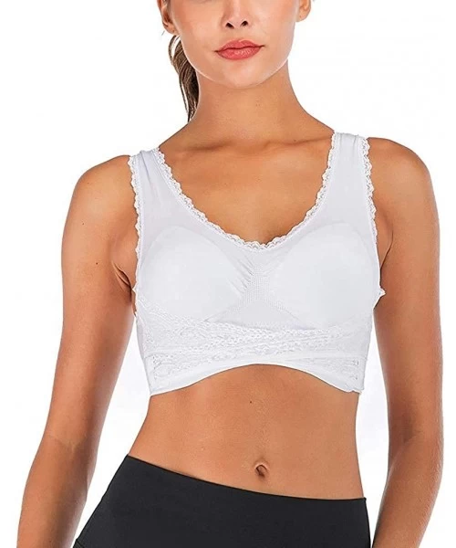 Cover-Ups Instacomfort Wireless Lace Liftbra - White - CM1986XKZOA