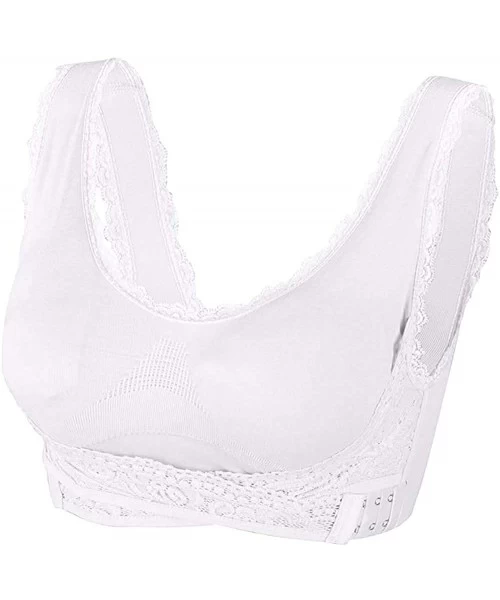 Cover-Ups Instacomfort Wireless Lace Liftbra - White - CM1986XKZOA