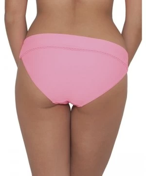 Bottoms Women's Jetty Fold Over Brief Bikini Bottom - Flamingo - CN12N4401BA