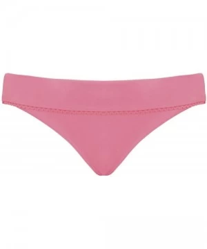 Bottoms Women's Jetty Fold Over Brief Bikini Bottom - Flamingo - CN12N4401BA