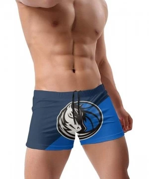 Briefs Men's Basketball Team Quick Dry Swimwear Boxer Swim Surf Boxer Shorts Swimsuits with Adjustable Drawstring - Dallas Ma...