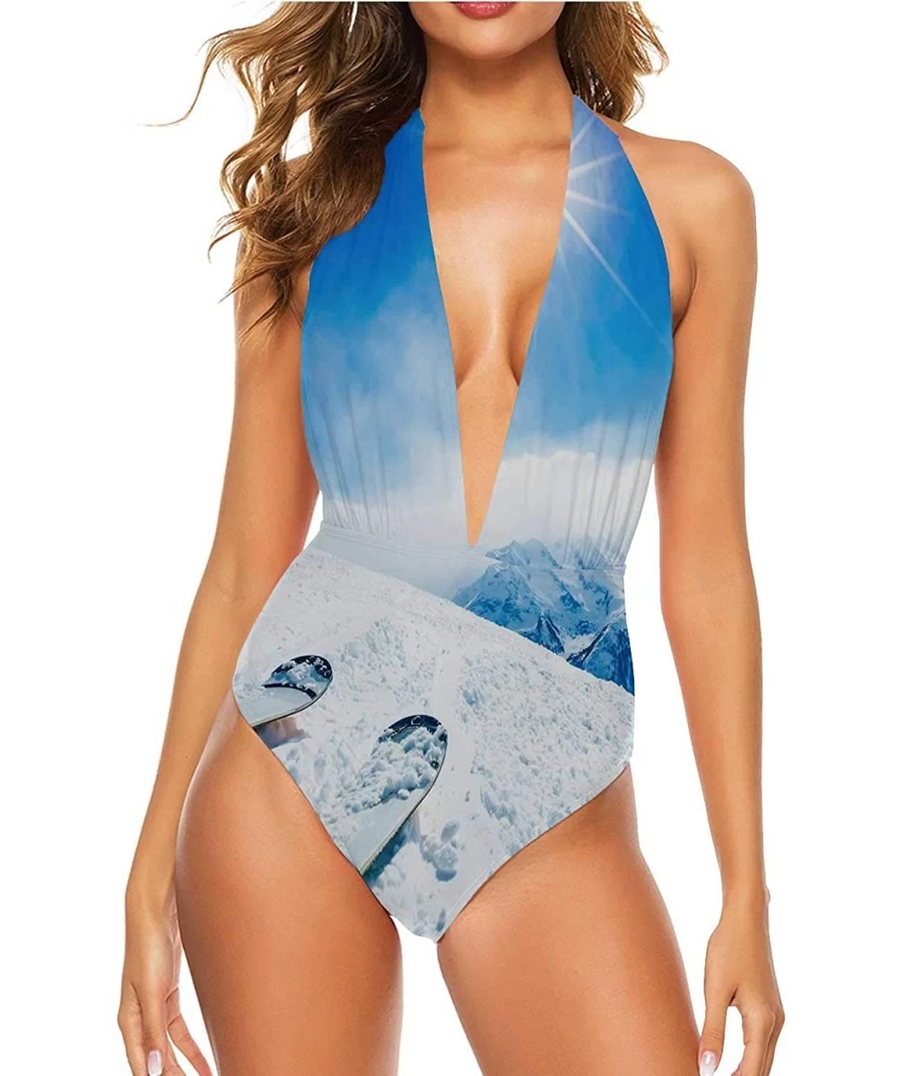 Racing Stained Glass Church Window in A Blueish One Piece Swimsuit Bathing Suits XL - Color 40 - CF190O4MTA2