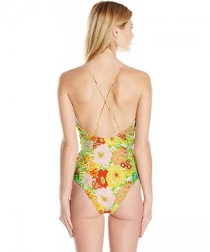 One-Pieces Women's Smitten Cut-Out One Piece Swimsuit - Flower Bomb - CT12NEMAT6H