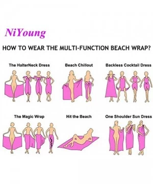 Cover-Ups Women Girl Fashion Chiffon Scarf Bikini Cover Up Summer Beach Sarong Wrap - Weed Pattern - CX19C47RRNU