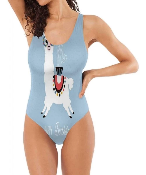 One-Pieces Washington - Landmarks with Cherry Illustration - Washington DC-Women One Piece Swimsuit Swimwear for Surfing Cher...