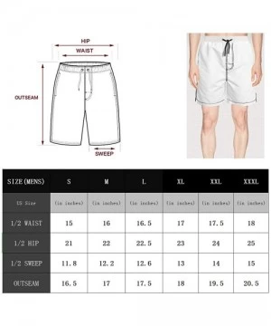 Board Shorts Mens Shorts Natural-Light-Naturdays-Flamingo- Cool Casual Swim Short - White-61 - C319C98IGY0