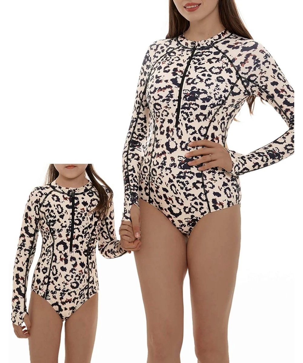 Rash Guards Mother and Daughter Swimwear Family Matching Swimsuit Womens Rashguard Girls Swimwear(Please Order Seperately) - ...