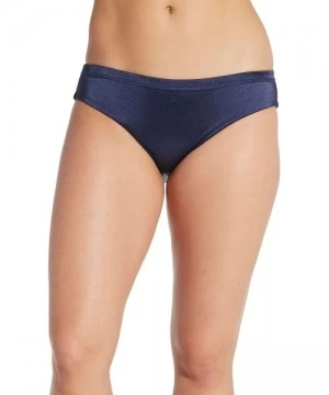 Tankinis Carrie Underwood Women's Wide Banded Solid Bikini Bottoms (XL- Peacoat) - CI18EEIKEGS