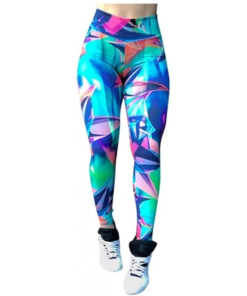 Board Shorts Fashion Ladies Fitness Snake Pattern Stitching Hips Yoga Pants Sports Fitness Pants Sexy Hip Pants - J-multicolo...