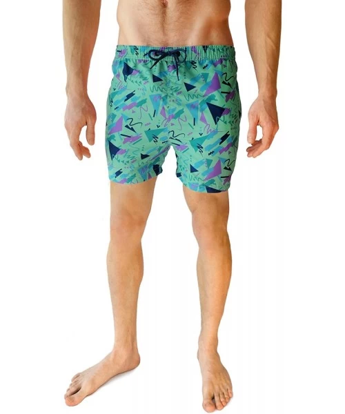 Trunks Men's Swim Trunks - Retro Style Summer Swim Suits for Men - The Bronanzas - CB17XWLW7HI