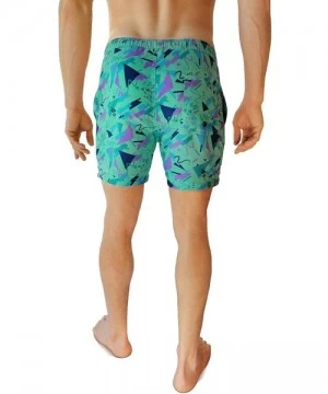 Trunks Men's Swim Trunks - Retro Style Summer Swim Suits for Men - The Bronanzas - CB17XWLW7HI