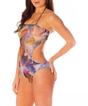 One-Pieces Tahiti Tan Through Cut Out Swimsuit - CD18CGCAAKM