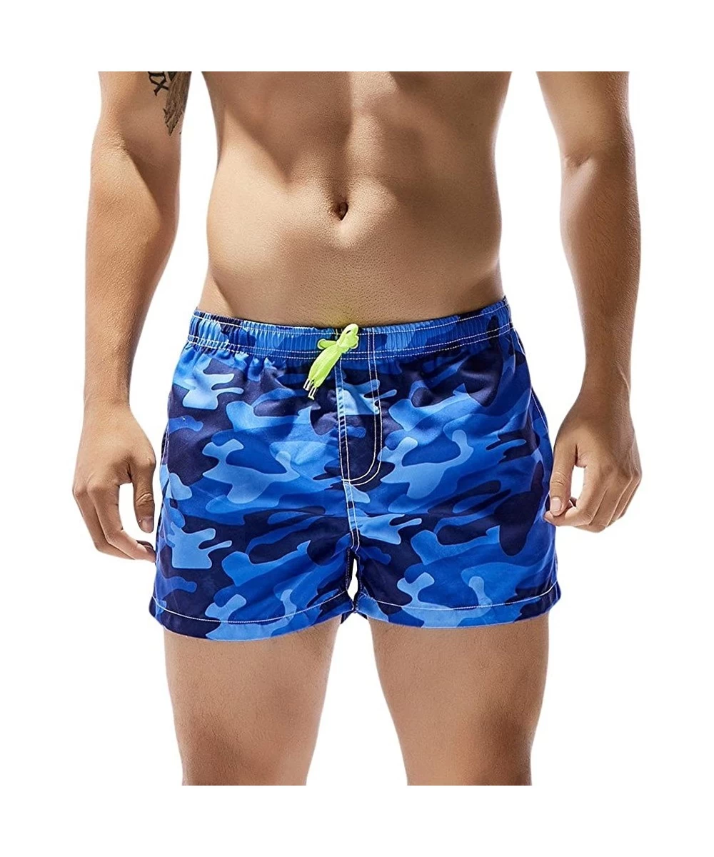 Board Shorts Mens Fashion Floral Drawstring Swim Trunks Outdoor Elastic Waist Slim Fit Beach Shorts Quick Dry Bathing Suits -...