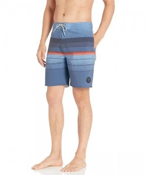 Board Shorts Men's Rapture Stripe 19" Board Shorts - Navy - CN18LS4LGI9