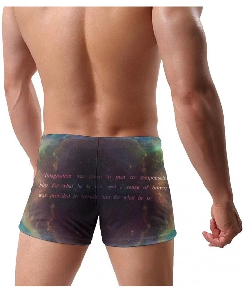 Briefs Men's Swimwear Swim Trunks Flowers Boxer Brief Quick Dry Swimsuits Board Shorts - Inspirational Quotes2 - C1198UEHW4W