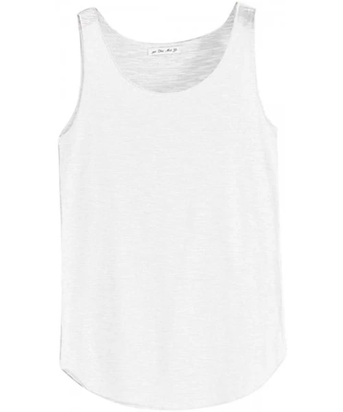 Rash Guards Camisole for Women Solid Sport Tank Tops Round Neck Camisole Sleeveless Blouse Daily Cute Camis Womens Tops White...