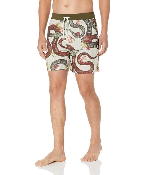 Board Shorts Men's Printed 17" Volley Swim Short - String - CO18KEYL78U