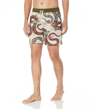 Board Shorts Men's Printed 17" Volley Swim Short - String - CO18KEYL78U