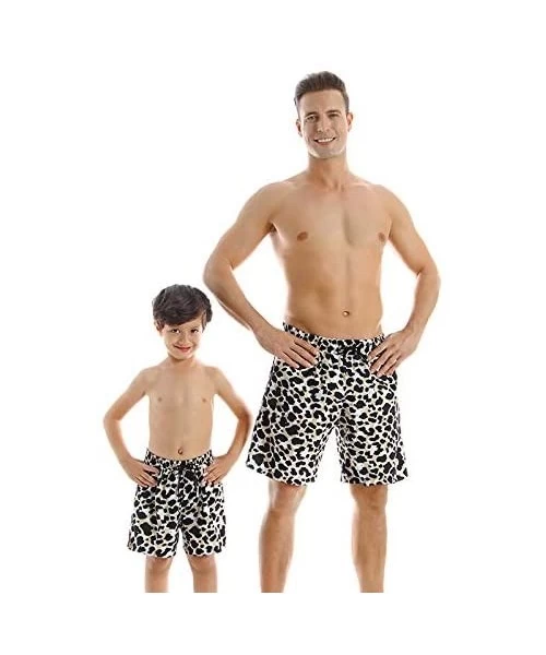 Sets Family Matching Swimsuit Womens Bathingsuit Girls Swimwear Mom and Me Matching Swimwear - Leopard 2 Boy - C4194NYQC6E