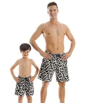 Sets Family Matching Swimsuit Womens Bathingsuit Girls Swimwear Mom and Me Matching Swimwear - Leopard 2 Boy - C4194NYQC6E