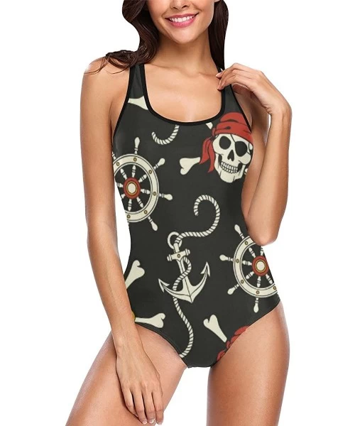 One-Pieces Unique Custom One Piece Swimsuit Swimwear Bathing Suit for Women Juniors (XS-3XL) - Multi 15 - CK18EEGKAED