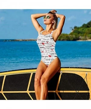 One-Pieces Womens Swimwear One Piece Swimsuit Sexy Biniki Backless Bath Suit Monokini - Color9 - CQ199ROU3AM