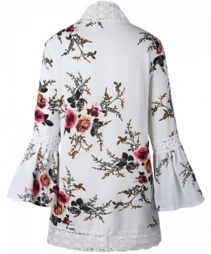 Cover-Ups Women's Cardigan-Sheer Kimono Loose Summer Floral Print Cover Ups - Type 4 - CN18I2TZOIK