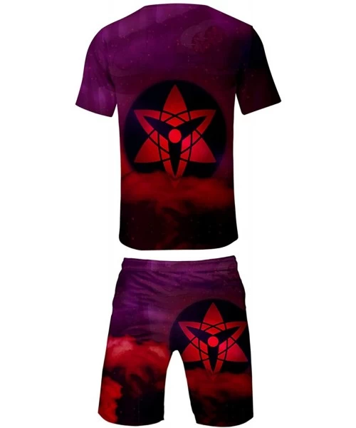 Board Shorts Naruto T-Shirt & Shorts Set Mens Naruto Summer Short Sets Boardshorts Naruto Boardshorts - E - C1199G0OO4A