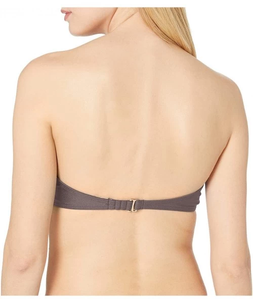 Tops Women's Cosita Buena FAMA Multiway Underwire Bandeau Bikini Top - Piedra Gris - CY187KKZNXA