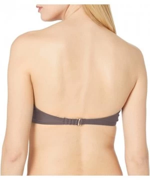 Tops Women's Cosita Buena FAMA Multiway Underwire Bandeau Bikini Top - Piedra Gris - CY187KKZNXA